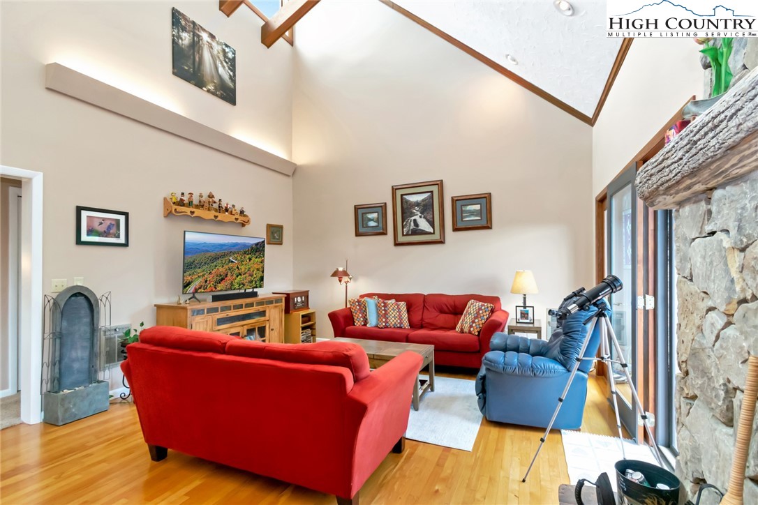 314 Heather Street Boone, NC 28607 - Photo 6 of 50 a living room with furniture and a flat screen tv