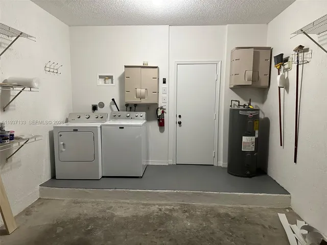 a view of a park with slide