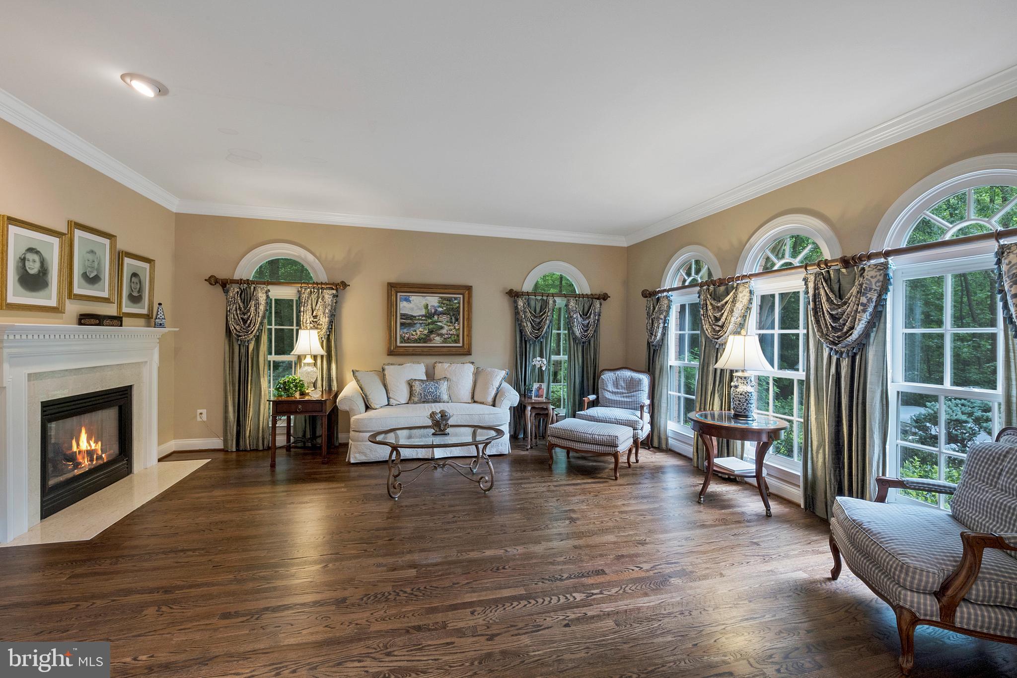 201 Morning Cloak Row Edgewater, MD 21037 - Photo 24 of 75 Formal living room w/ double sided marble gas FP