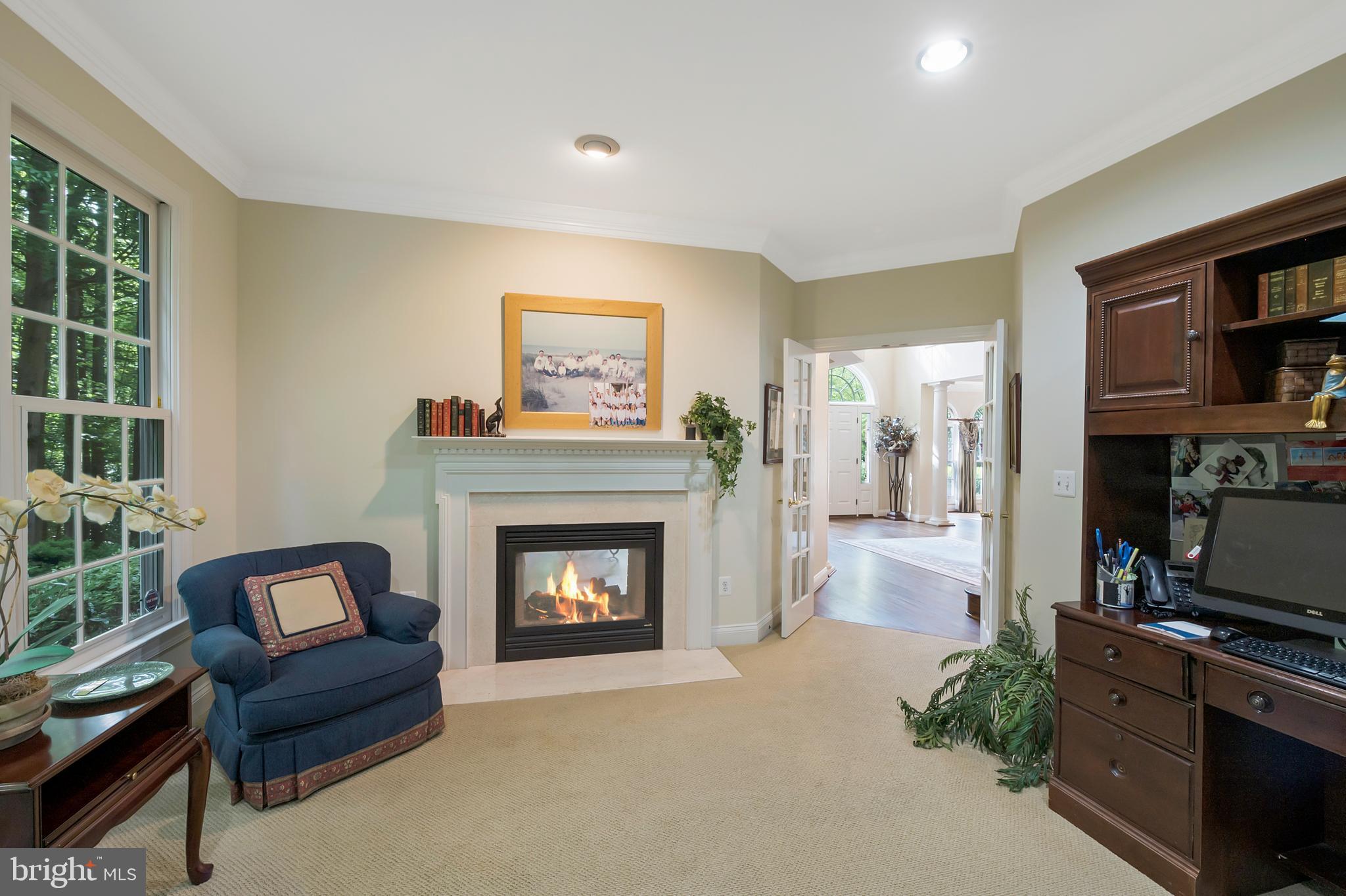 201 Morning Cloak Row Edgewater, MD 21037 - Photo 26 of 75 Main level home office with double sided gas FP