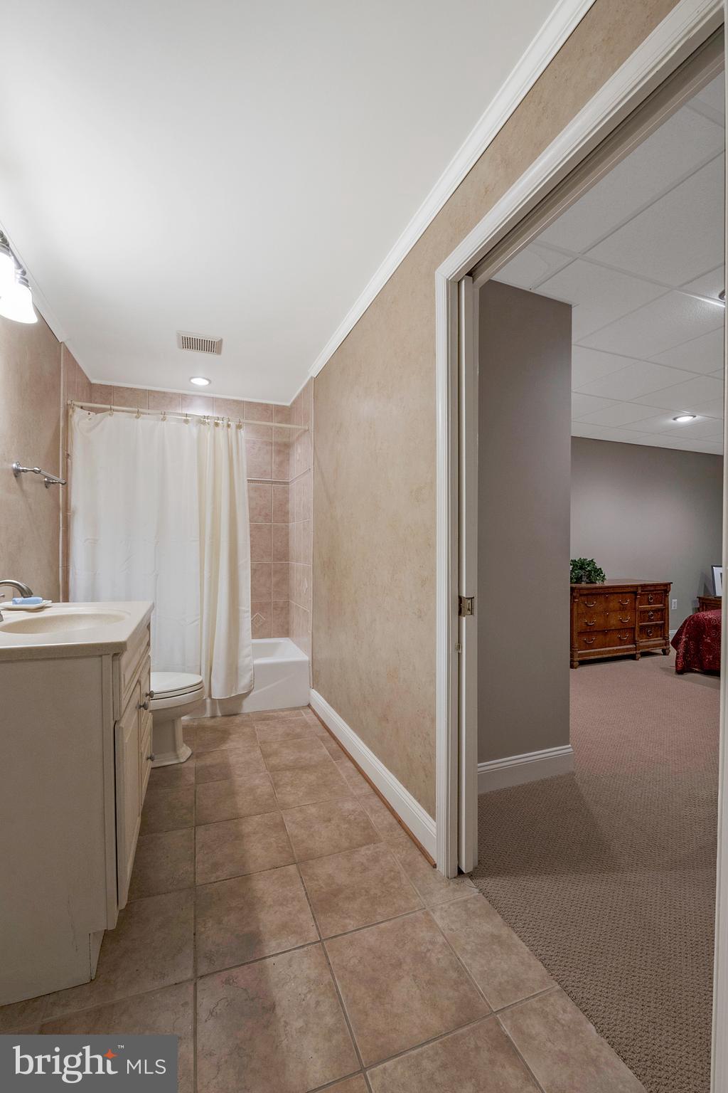 201 Morning Cloak Row Edgewater, MD 21037 - Photo 34 of 75 Pocket door opens to full bath in lower level