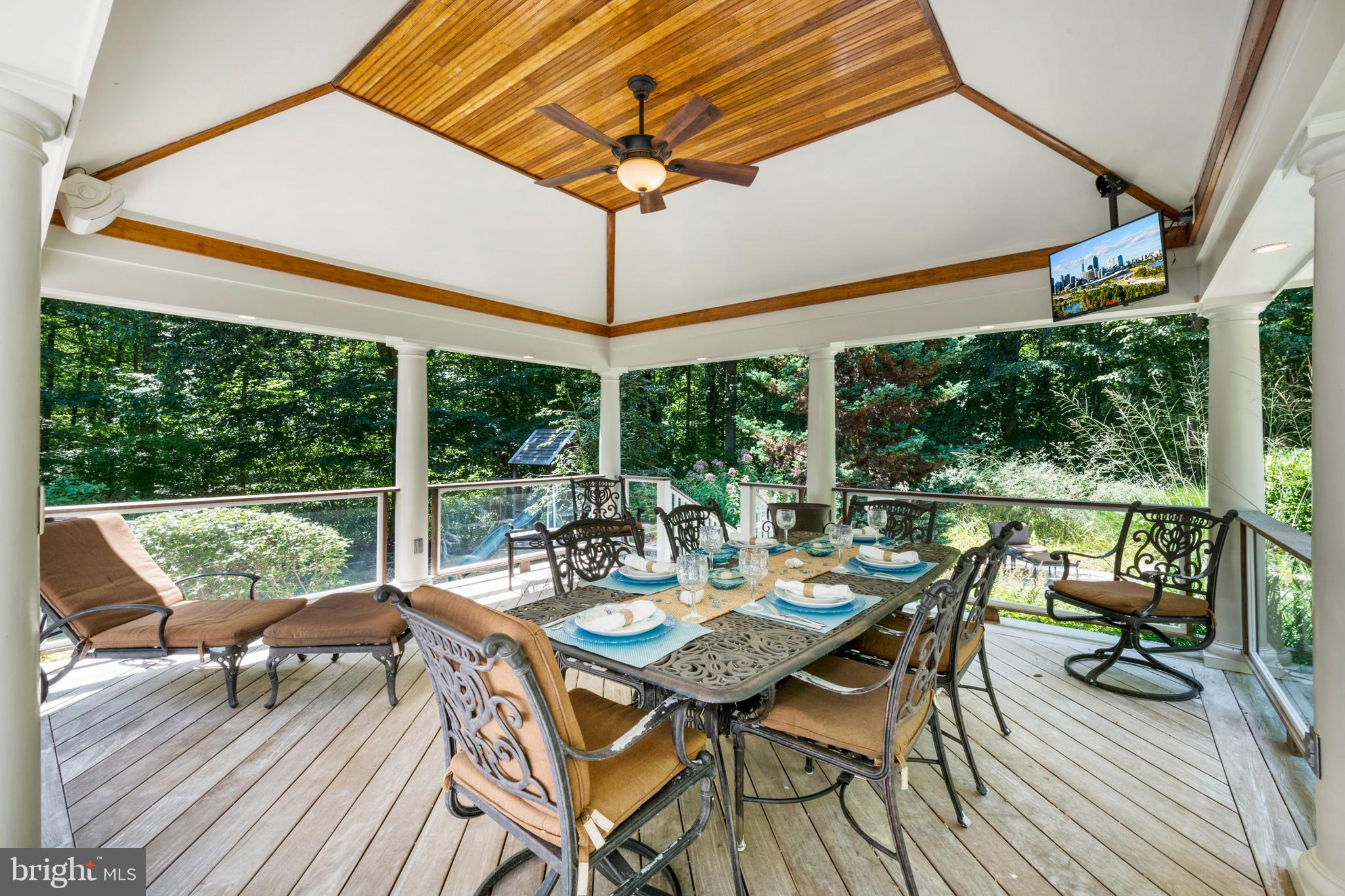 201 Morning Cloak Row Edgewater, MD 21037 - Photo 5 of 75 Delightful gazebo w/ tongue in groove tray ceiling