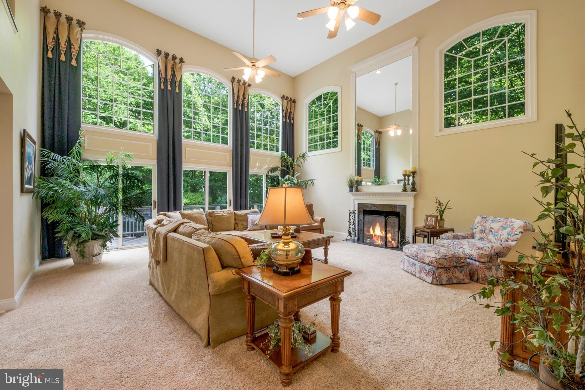 201 Morning Cloak Row Edgewater, MD 21037 - Photo 9 of 75 Dramatic two story family room w/ wood burning FP