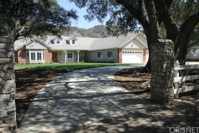 21259 Oak Orchard Road Newhall, CA 91321 - Photo 1 of 1 Circular Drive through stone pillars