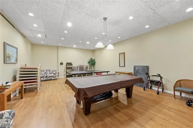 a room with furniture and a table