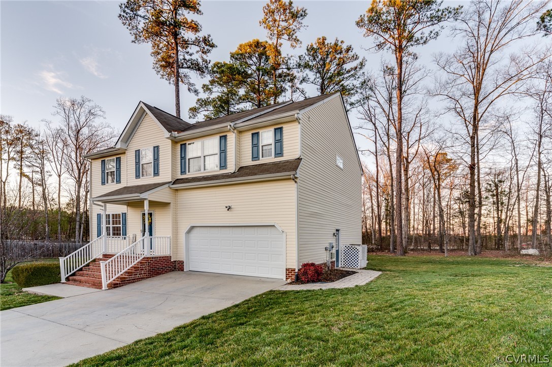 14742 Clover Ridge Lane Chesterfield, VA 23832 - Photo 2 of 26 Rear yard has wooded greenspace buffer. Flat lot i