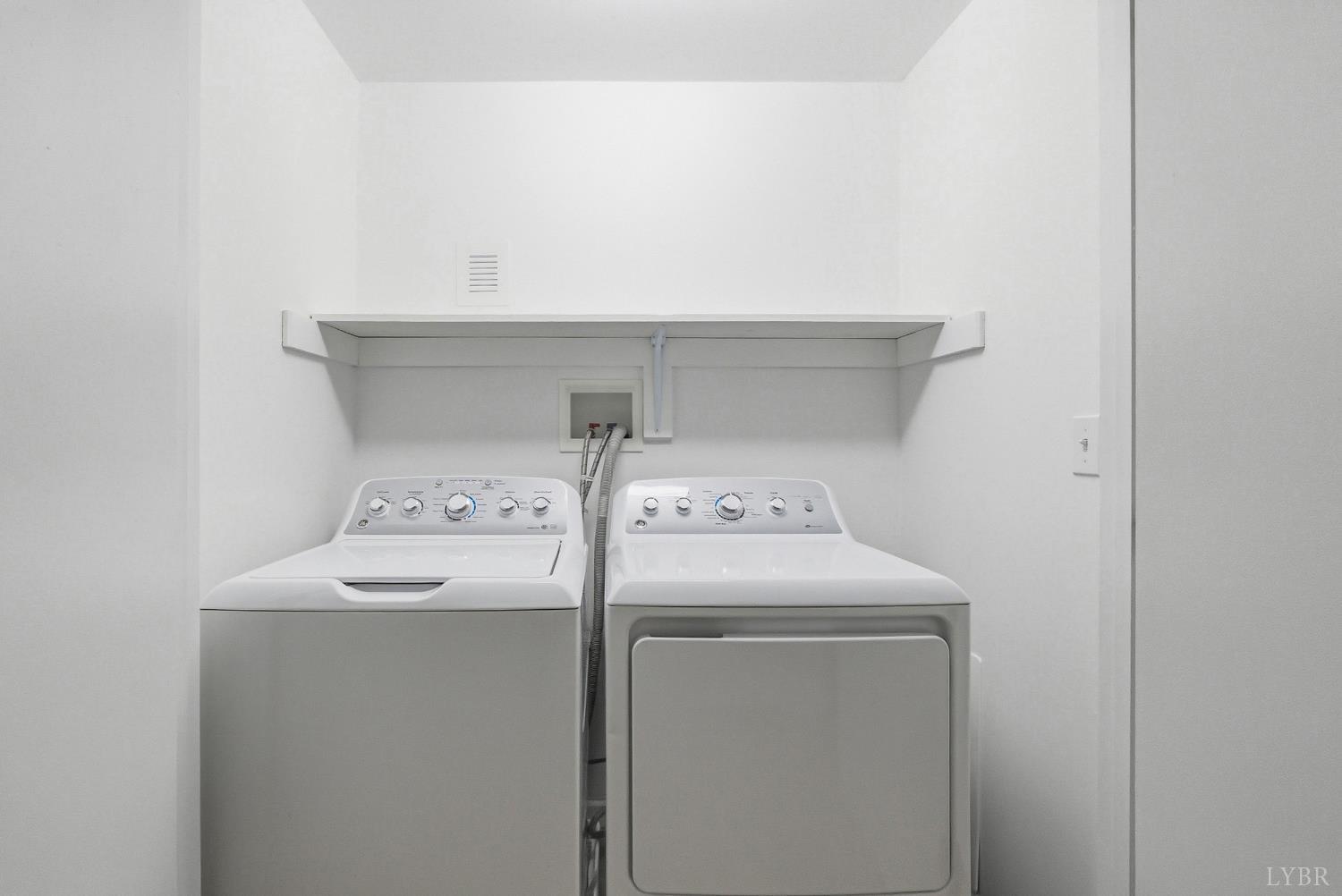 1760 Wickliffe Road Brookneal, VA 24528 - Photo 22 of 40 a utility room with dryer and washer