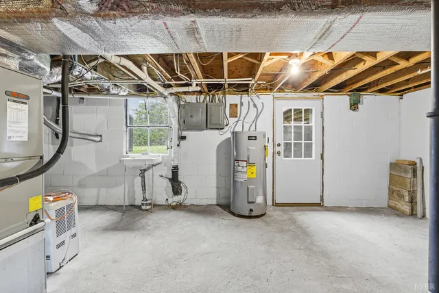 a view of storage and utility room