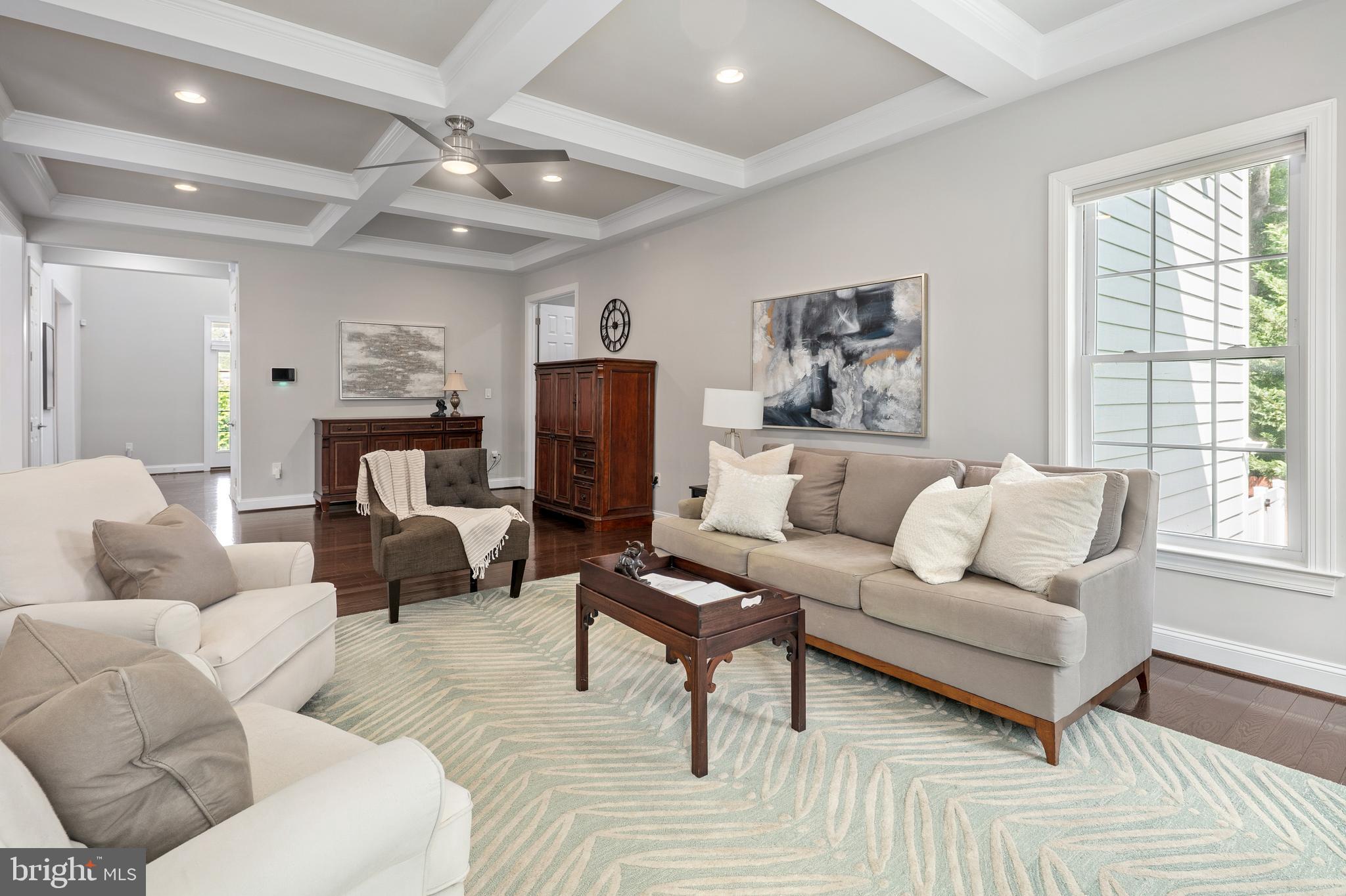 7911 Fort Hunt Road Alexandria, VA 22308 - Photo 20 of 71 Stunning coffered ceiling w/light & fan,
