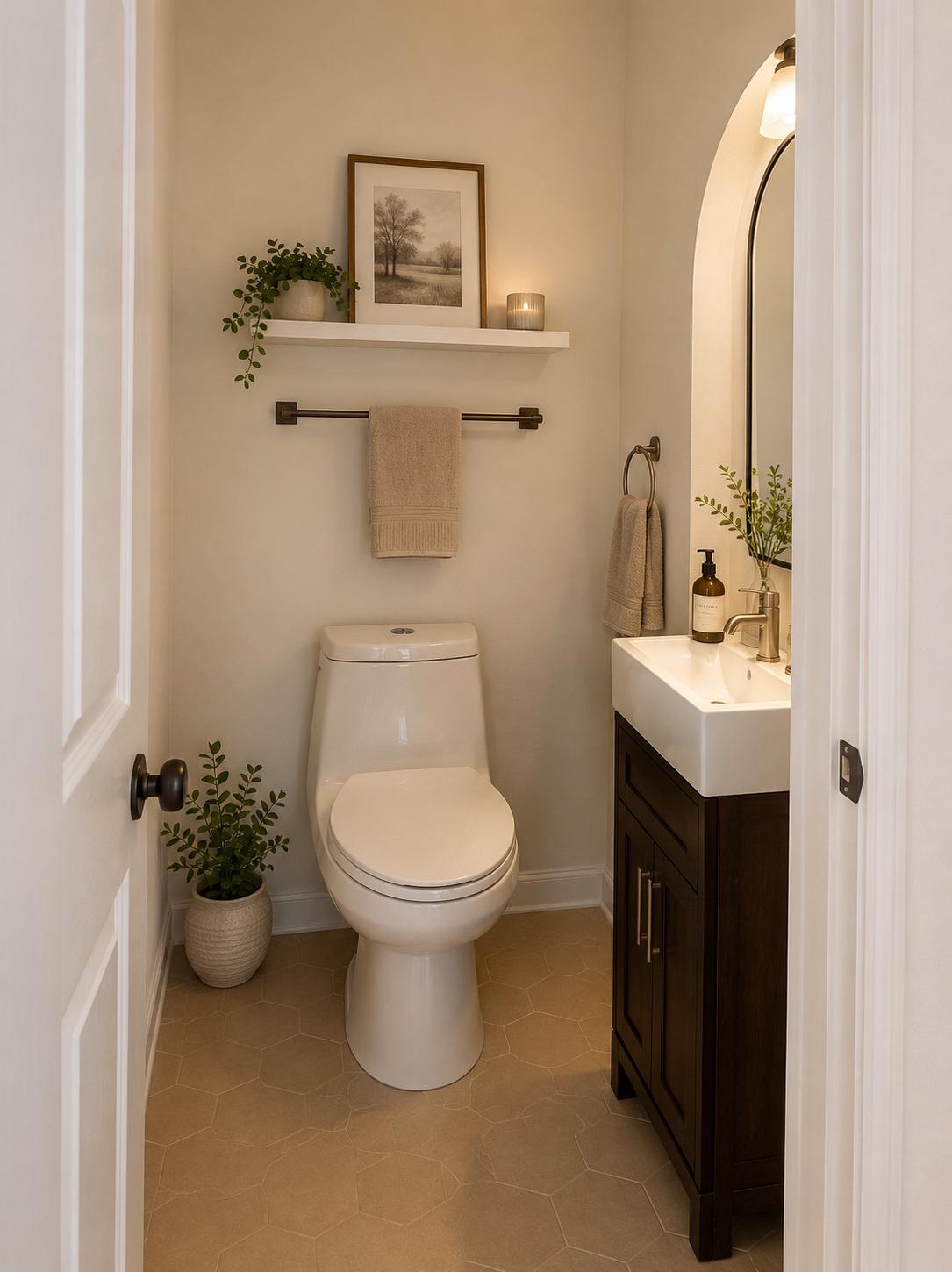 1200 D Street Northeast Washington, DC 20002 - Photo 47 of 47 Virtually Staged Half Bath