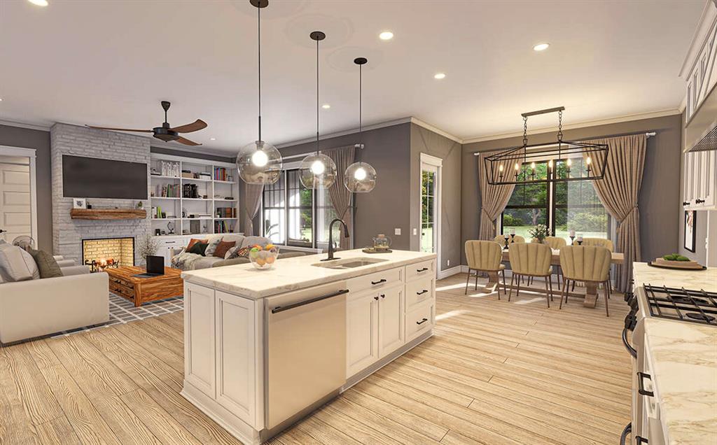 3451 Thatcher Tbd County Road Paradise, TX 76073 - Photo 9 of 20 Open concept living area to your kitchen with an island built for entertaining!