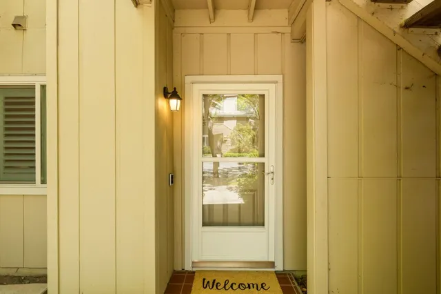 a view of front door