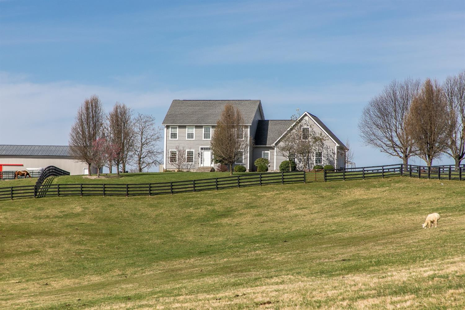 260 Sexton Road Harrodsburg, KY 40330 - Photo 77 of 82 Front field with plank and wire fencing