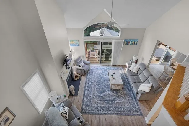 a very nice looking room with a large window