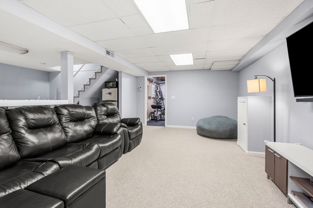 28 Andrews Farm Road Boxford, MA 01921 - Photo 31 of 42 a living room with furniture and a flat screen tv