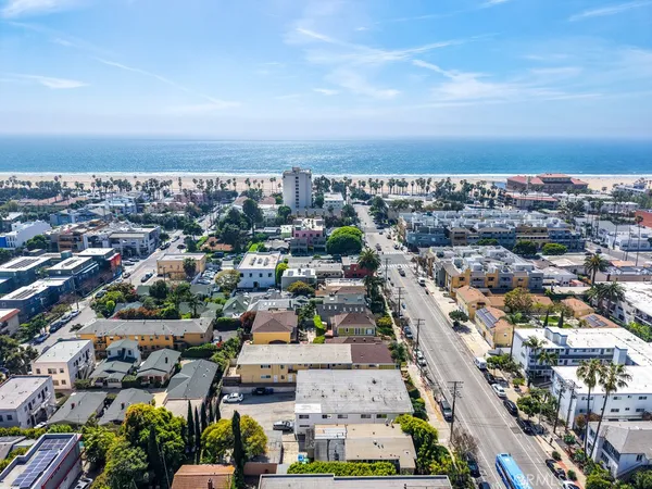 an aerial view of a city