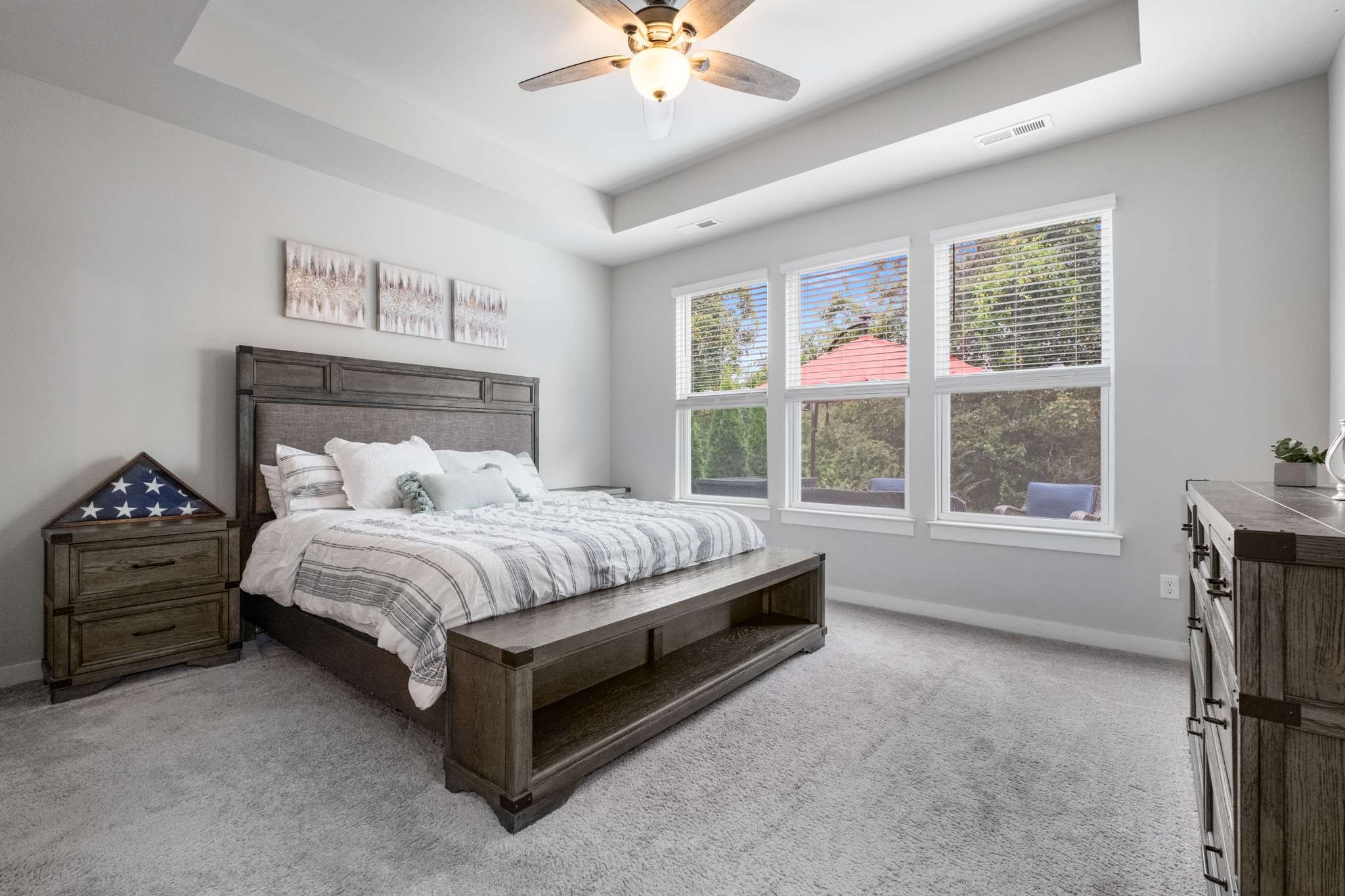 3122 Rift Lane Murfreesboro, TN 37130 - Photo 17 of 55 a bedroom with a bed and a large window