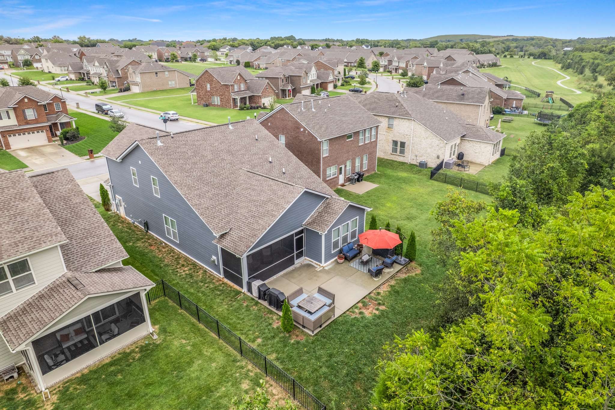 3122 Rift Lane Murfreesboro, TN 37130 - Photo 49 of 55 an aerial view of a house with a garden