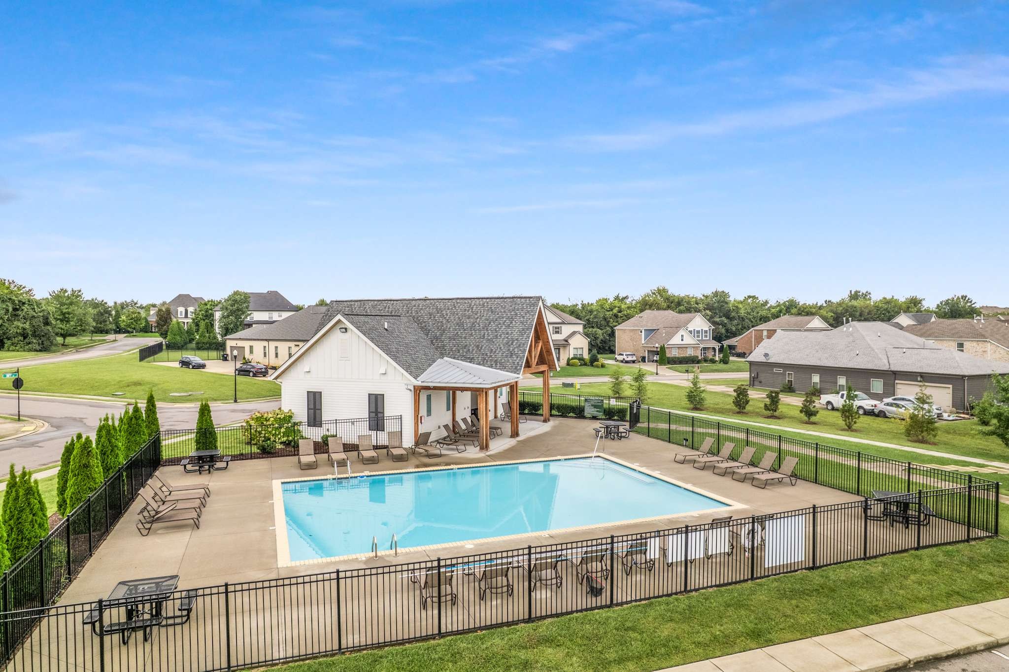 3122 Rift Lane Murfreesboro, TN 37130 - Photo 52 of 55 an aerial view of residential houses with outdoor space and lake view