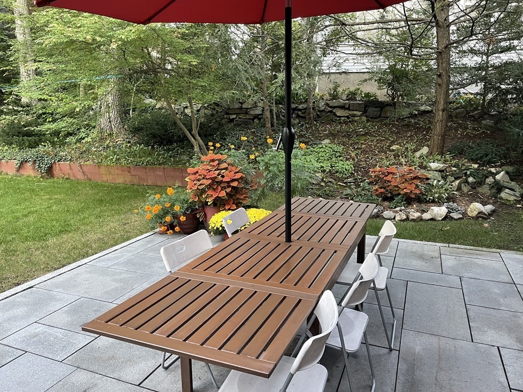 39 Pine Crest Road Newton, MA 02459 - Photo 36 of 39 a view of a chairs and table in the garden