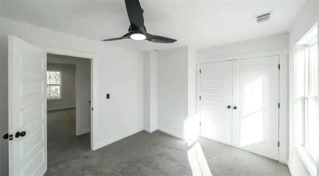 a view of a bathroom with shower