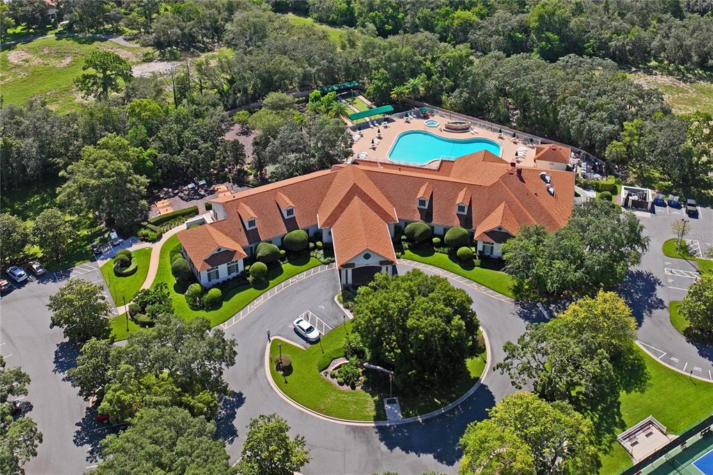 11330 Leeds Drive Spring Hill, FL 34609 - Photo 75 of 78 an aerial view of residential house with outdoor space and swimming pool