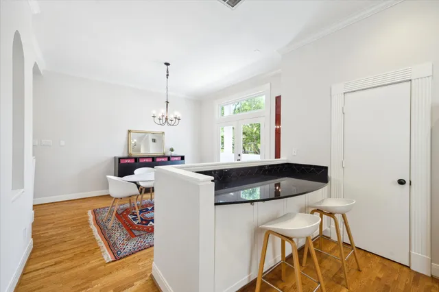 a living room with furniture and window