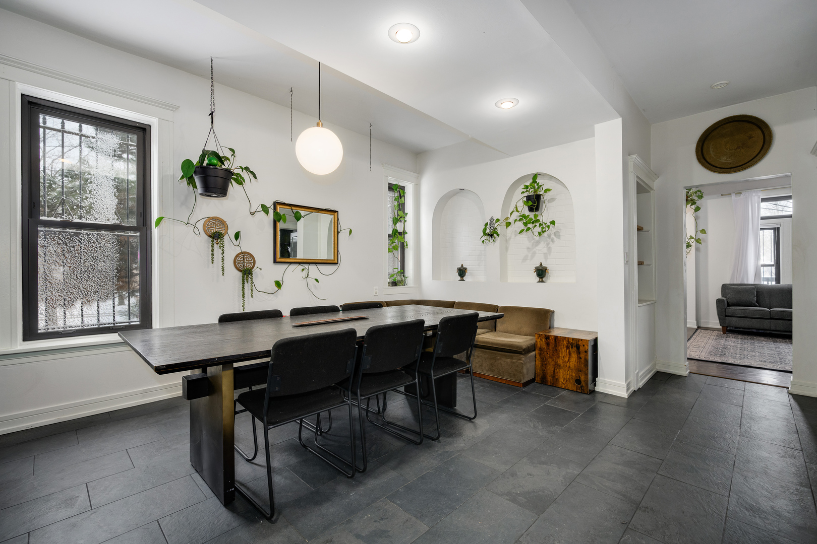 2851 West Division Street Chicago, IL 60622 - Photo 8 of 22 a view of a dining room with furniture window and wooden floor
