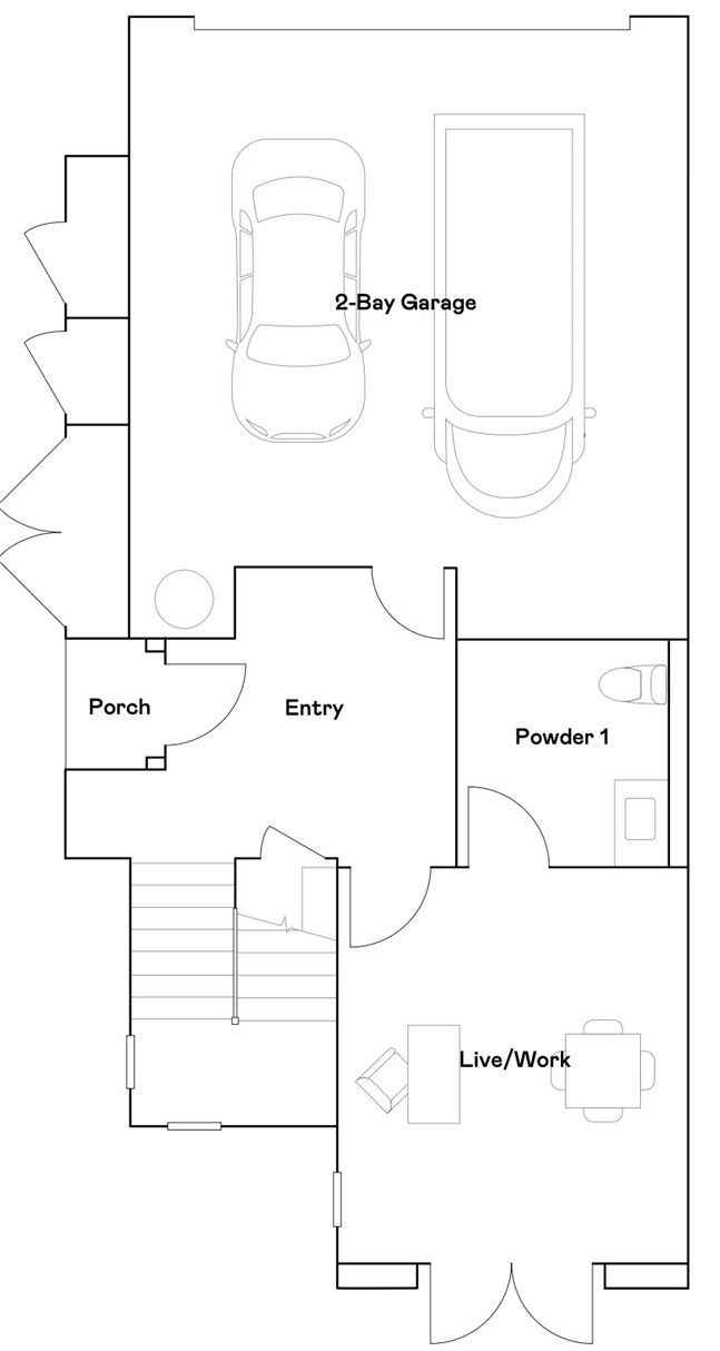 8465 Tapia Way Rancho Cucamonga, CA 91730 - Photo 26 of 28 Residence 3 - level 1 floorplan