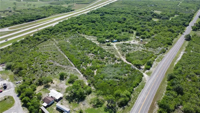 a view of a city with an ocean