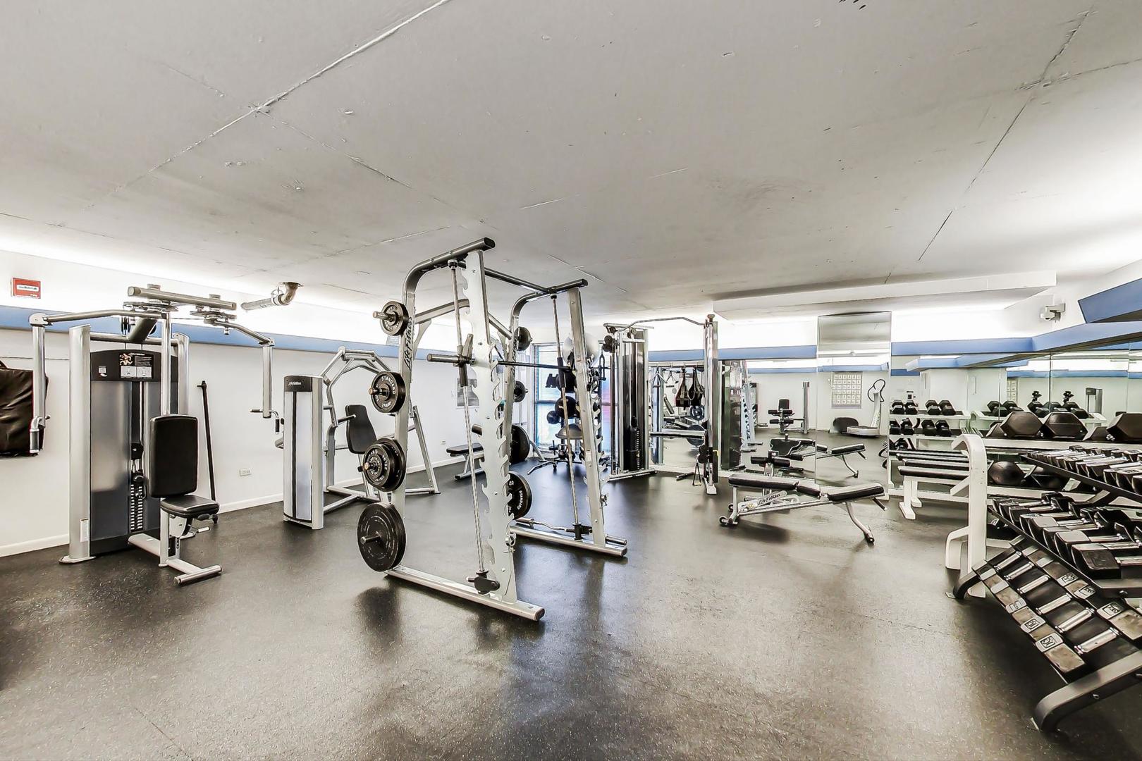 2800 North Lake Shore Drive, Unit 4216 Chicago, IL 60657 - Photo 26 of 29 a view of a room with gym equipment