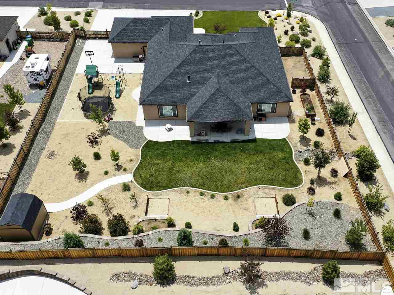 505 Split Rail Court Sparks, NV 89441 - Photo 25 of 25 an aerial view of a house with a swimming pool