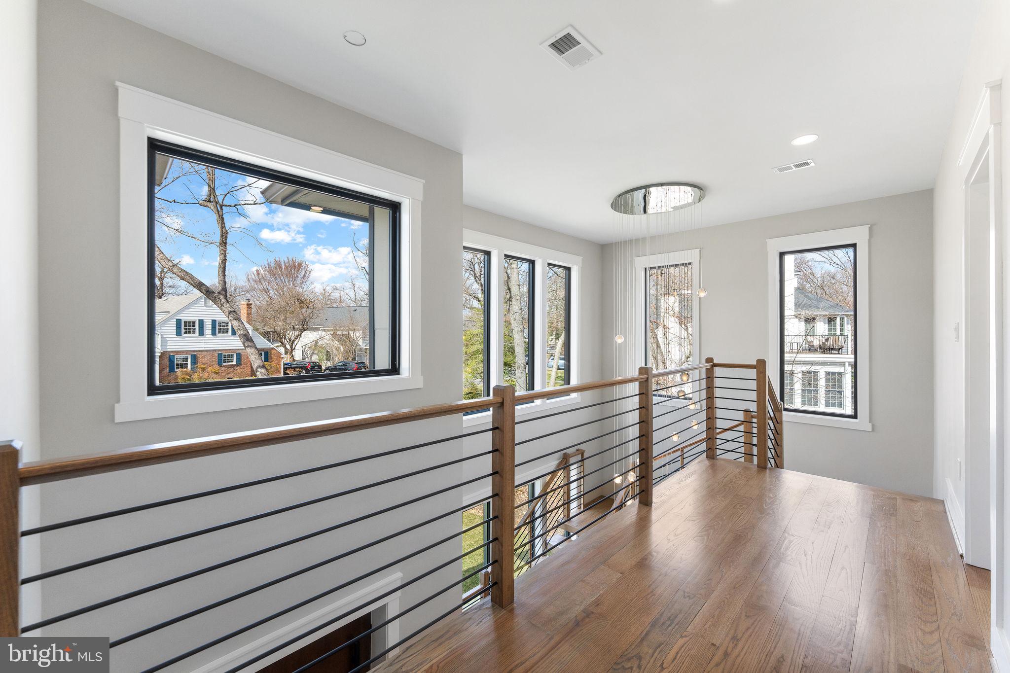 3113 Circle Hill Road Alexandria, VA 22305 - Photo 38 of 78 Three story stairway and elegant, modern balcony