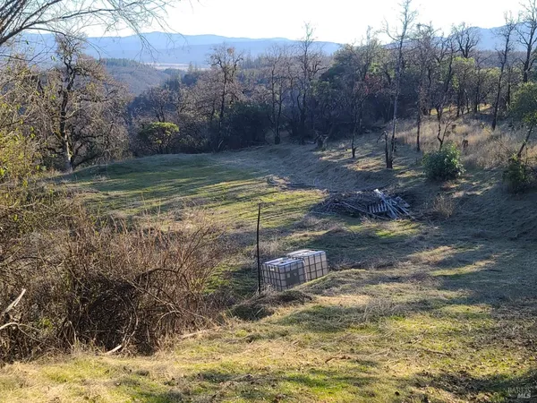 a view of a lake with a mountain