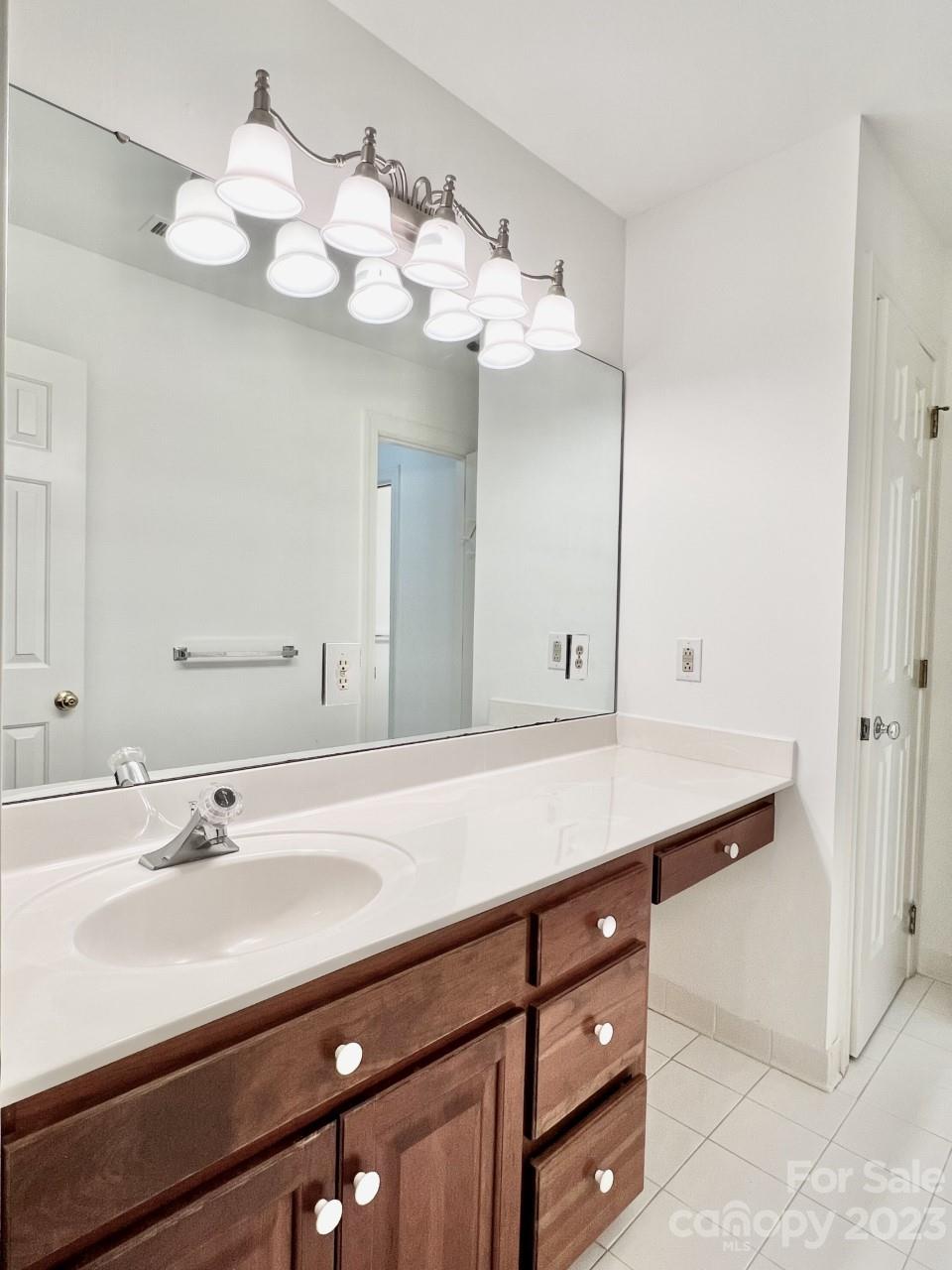 5614 Laurium Road Charlotte, NC 28226 - Photo 29 of 40 a bathroom with a sink vanity and a mirror