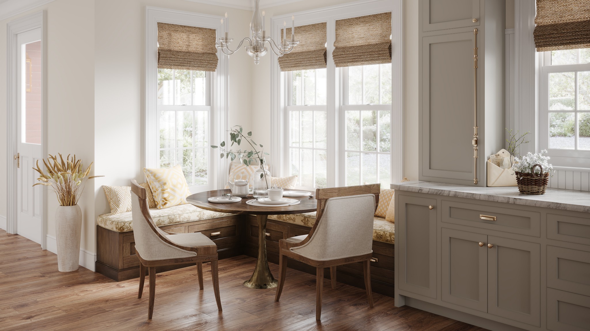 402 Bridge Street Franklin, TN 37064 - Photo 4 of 10 a view of a dining room with furniture window and wooden floor