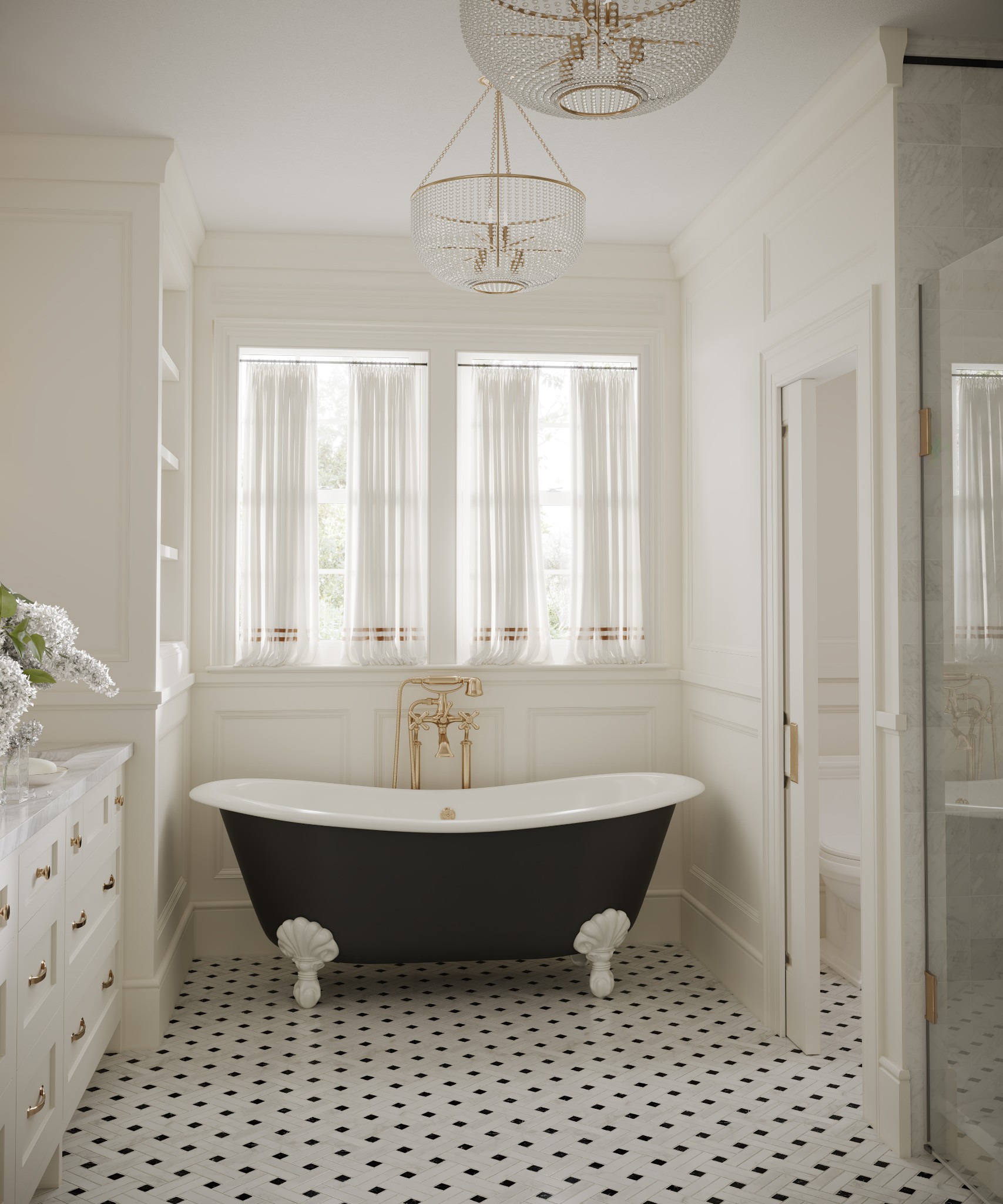 402 Bridge Street Franklin, TN 37064 - Photo 8 of 10 a bathroom with a sink and a mirror