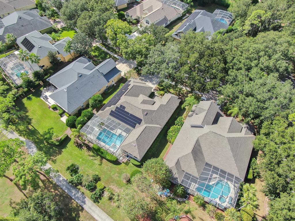 3504 Old Course Lane Valrico, FL 33596 - Photo 45 of 59 an aerial view of a house with a garden