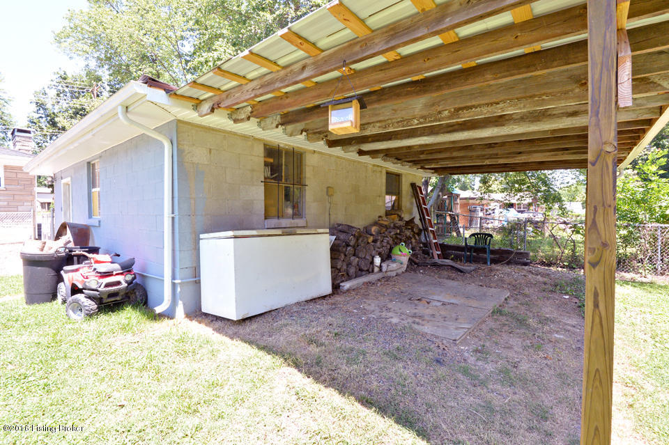 7707 3rd Street Road Louisville, KY 40214 - Photo 38 of 49 Covered Work Area Attached to Garage