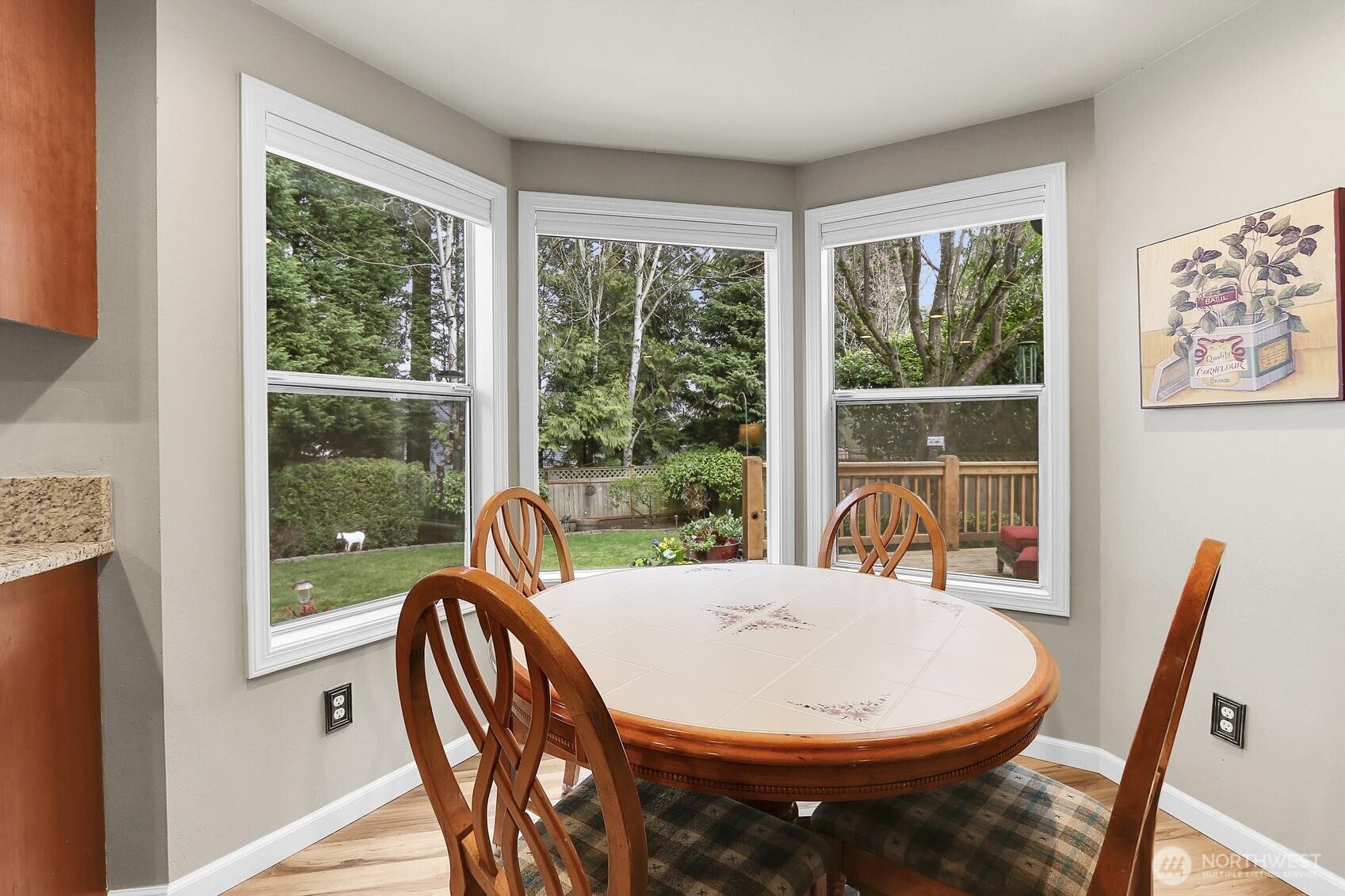 2107 237th Place Southeast Bothell, WA 98021 - Photo 16 of 40 a view of a dining room with furniture window and outside view