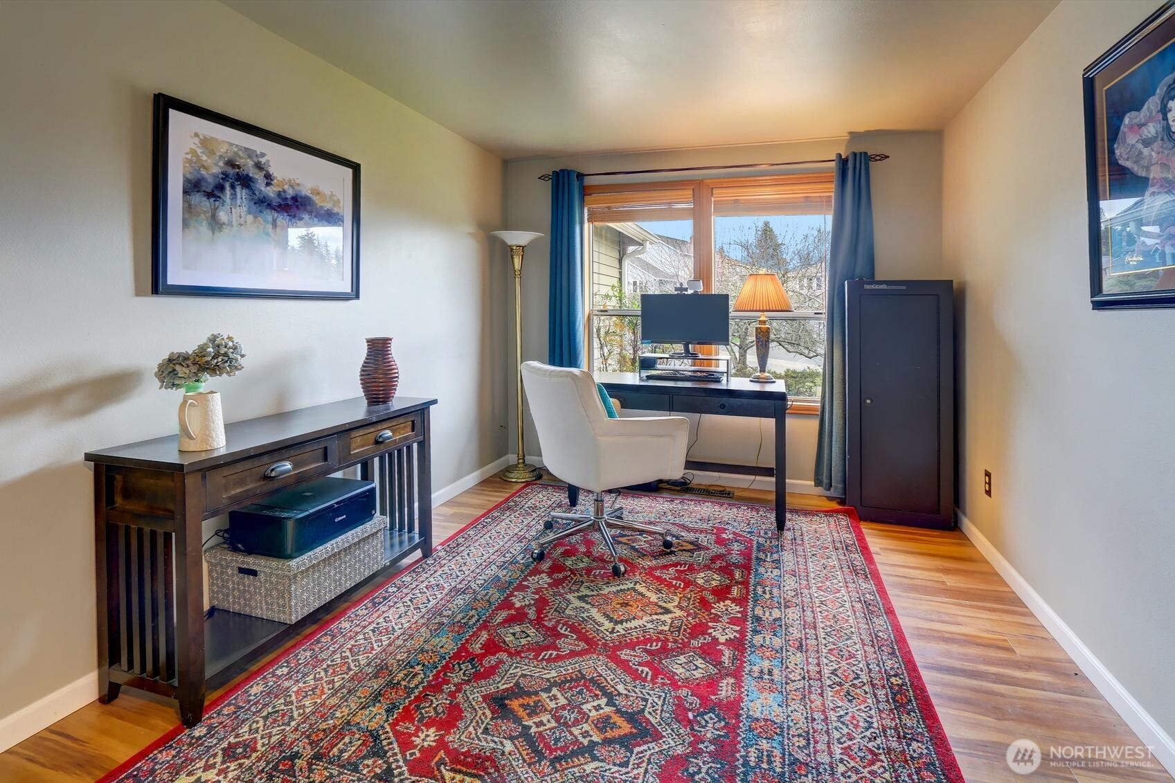 2107 237th Place Southeast Bothell, WA 98021 - Photo 20 of 40 a living room with furniture and a fireplace