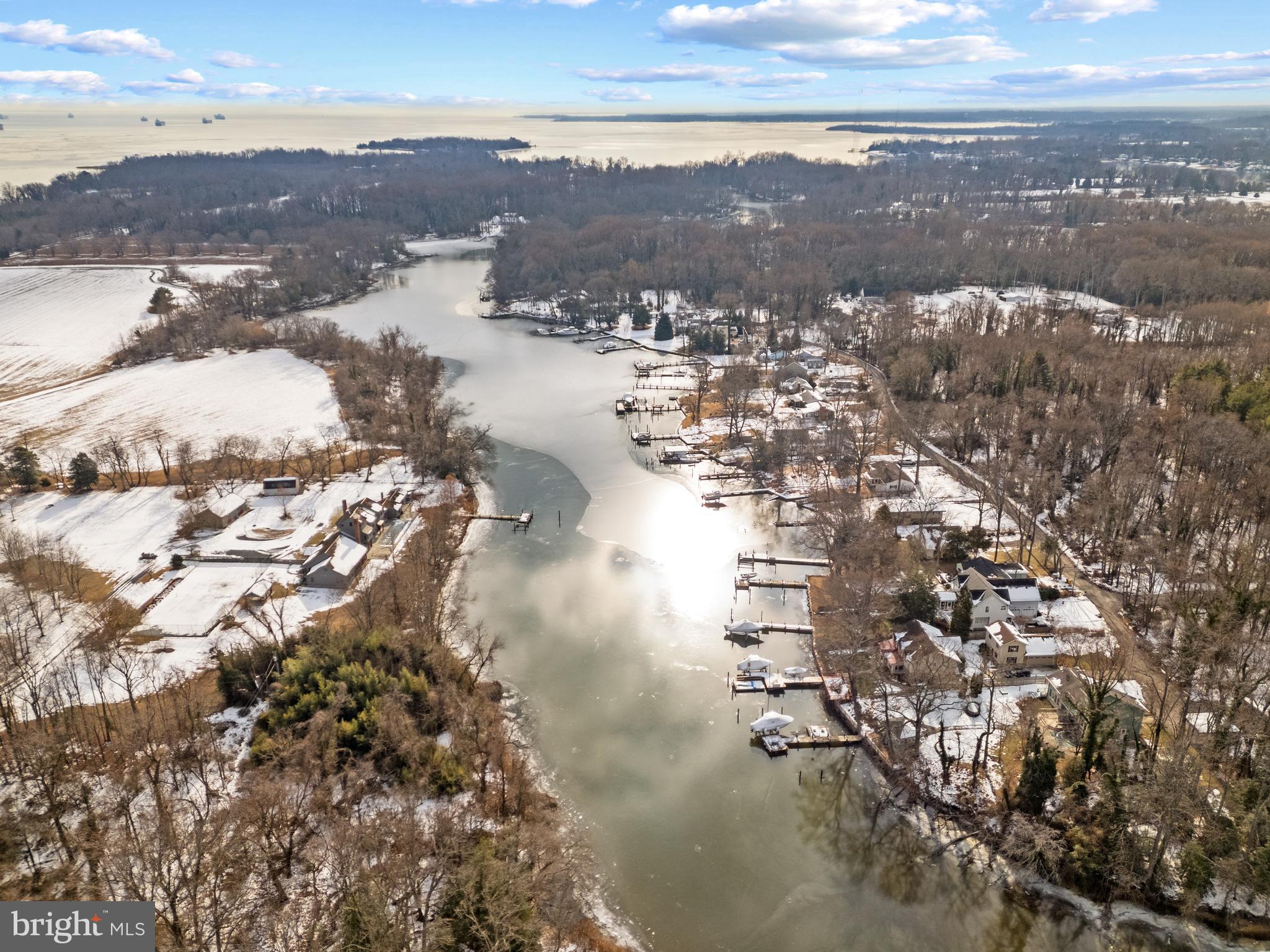 1701 River Road Annapolis, MD 21409 - Photo 34 of 35 Meredith Creek out to Whitehall & Chesapeake Bay
