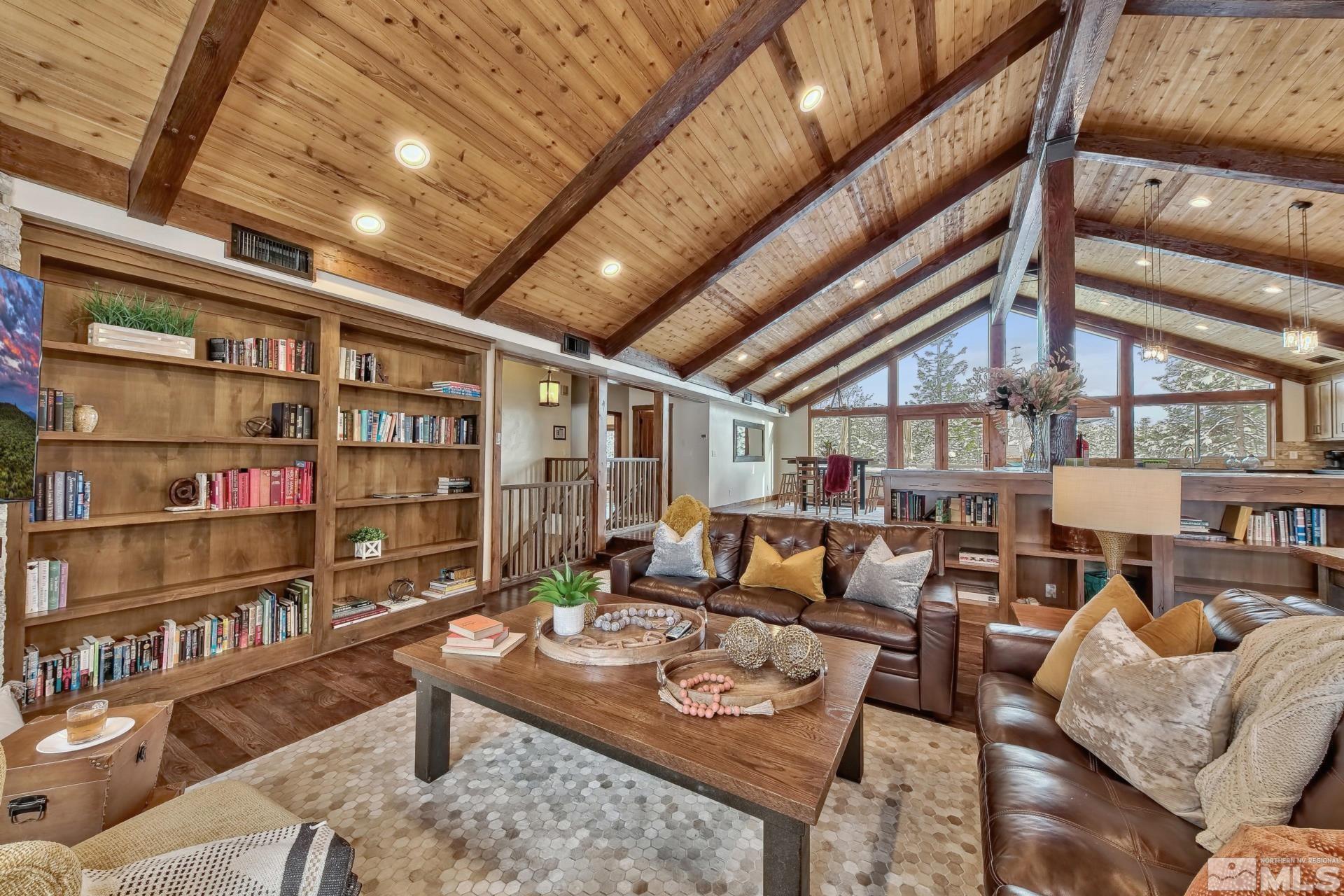 333 Ute Way Stateline, NV 89449 - Photo 7 of 40 a living room with furniture and a book shelf