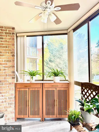 a view of a porch and a yard