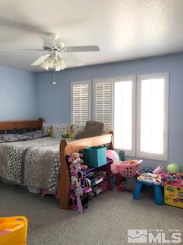 2640 Castle Peak Road Reno, NV 89521 - Photo 14 of 25 a bedroom with a bed and a chandelier