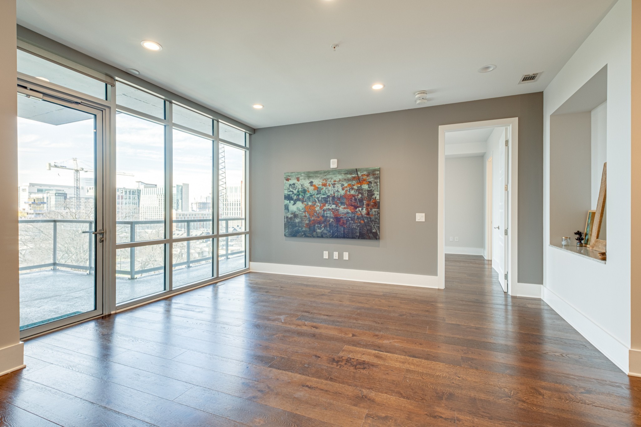 20 Rutledge Street, Unit 406 Nashville, TN 37210 - Photo 19 of 75 a view of an entryway with wooden floor