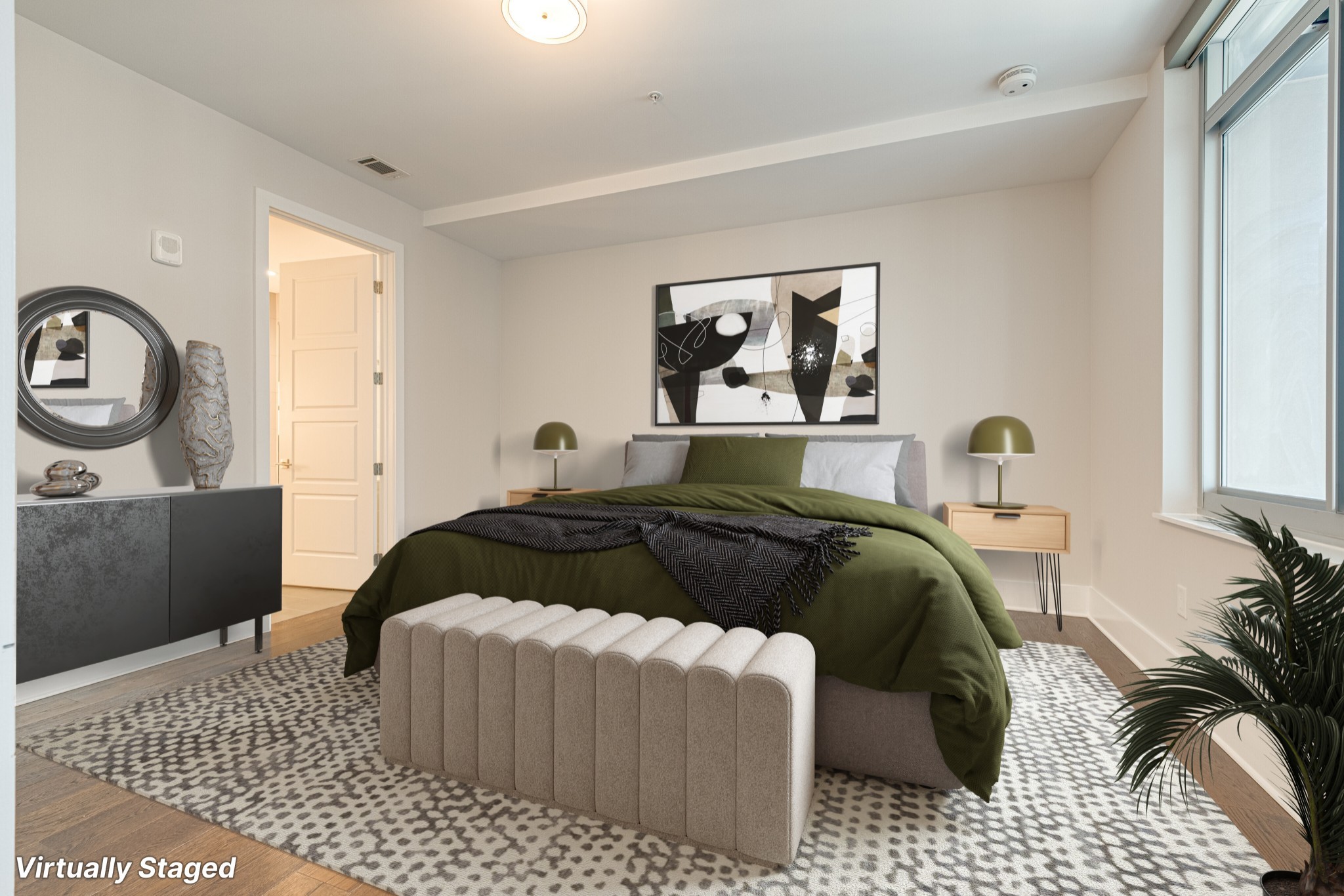 20 Rutledge Street, Unit 406 Nashville, TN 37210 - Photo 28 of 75 a bedroom with a bed and a window