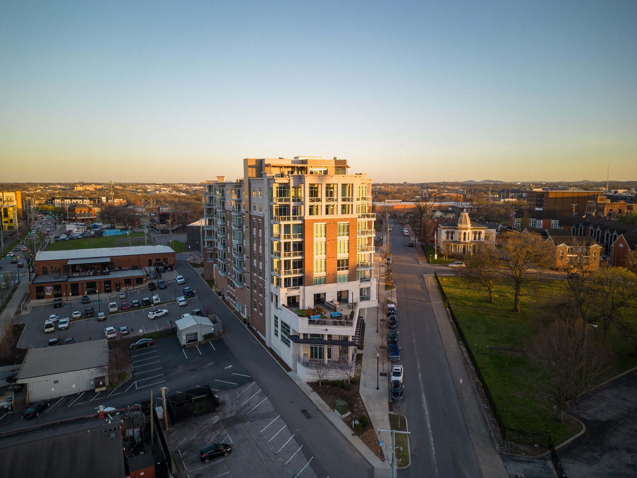 20 Rutledge Street, Unit 406 Nashville, TN 37210 - Photo 6 of 75 a view of a balcony with city