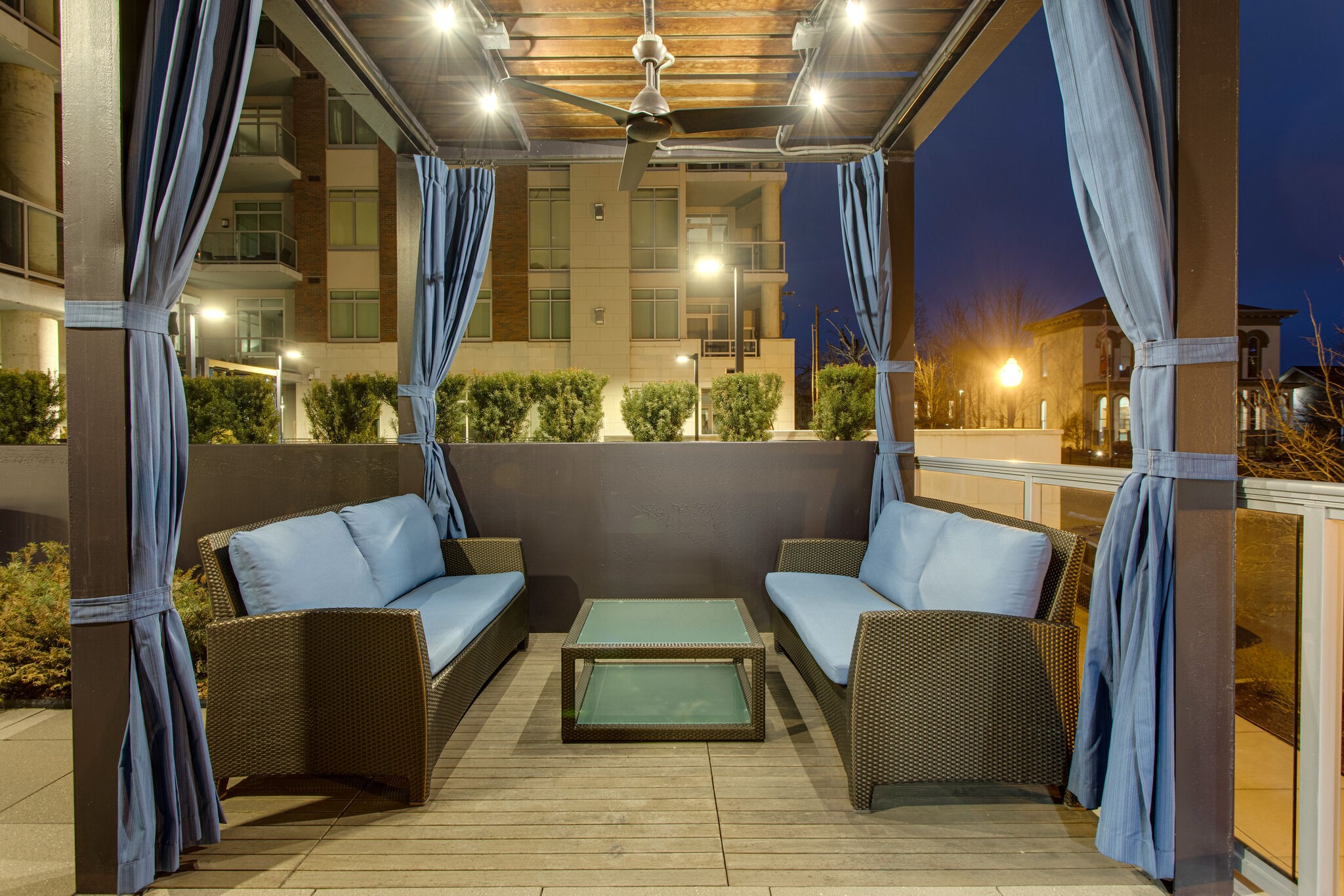 20 Rutledge Street, Unit 406 Nashville, TN 37210 - Photo 73 of 75 a living room with furniture and a chandelier