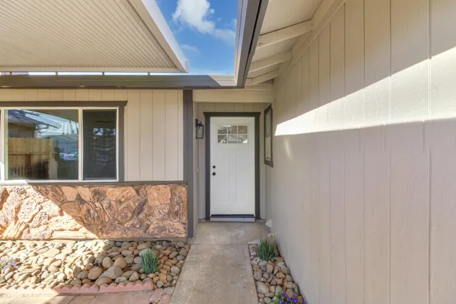 a front view of a house